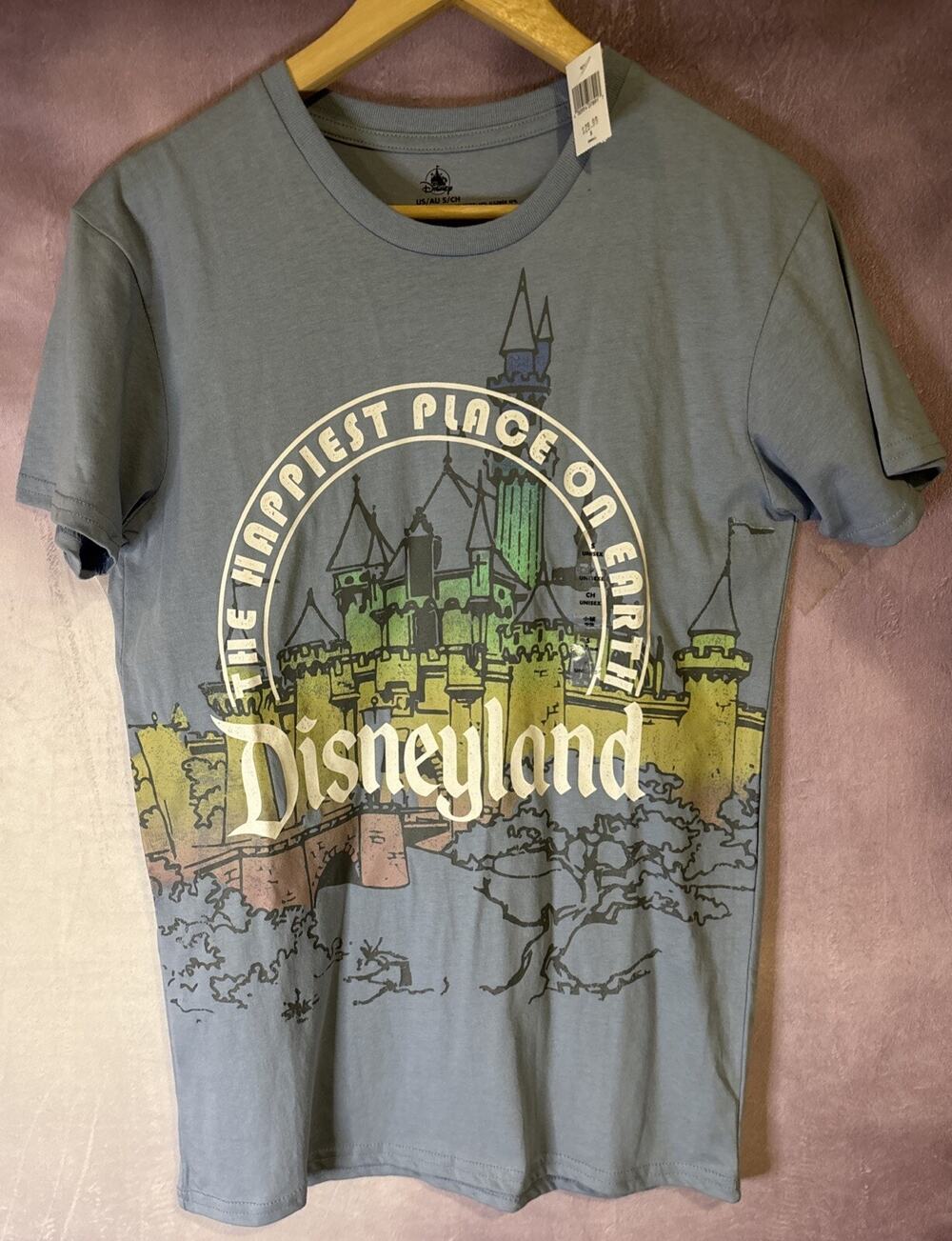 Disneyland Resort “Happiest Place…”Woman’s T-Shirt Size S Brand New With Tags